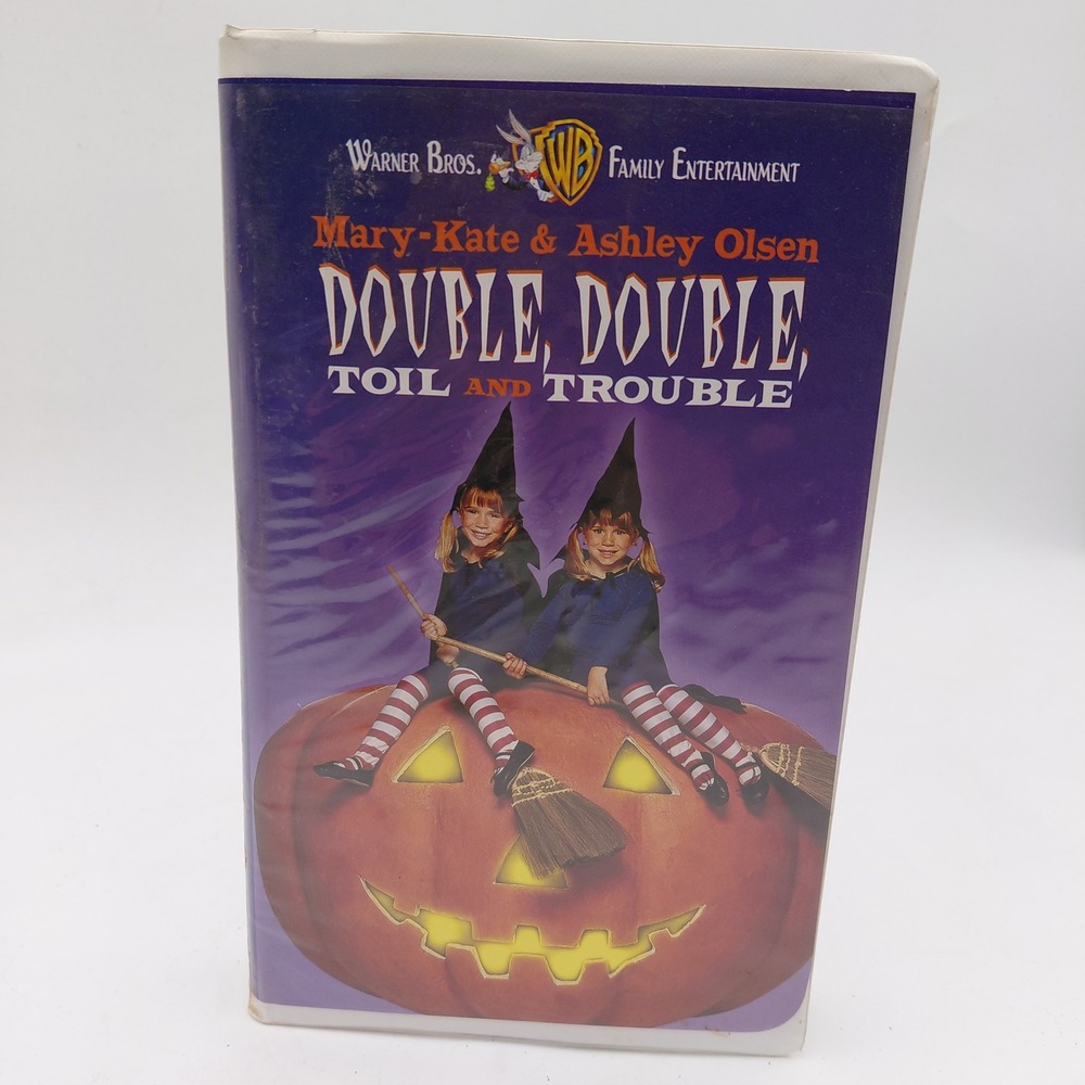 Double Double Toil and Trouble VHS Mary-Kate Ashley Olsen Clamshell Halloween